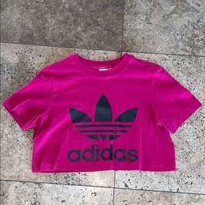 Adidas crop top size small